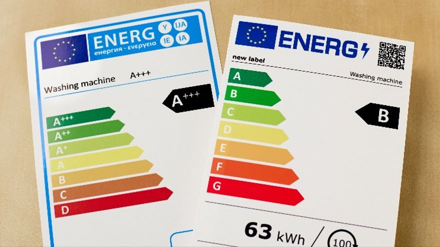 Así son las nuevas pegatinas energéticas de los electrodomésticos en la UE: sin A+++ y con código QR