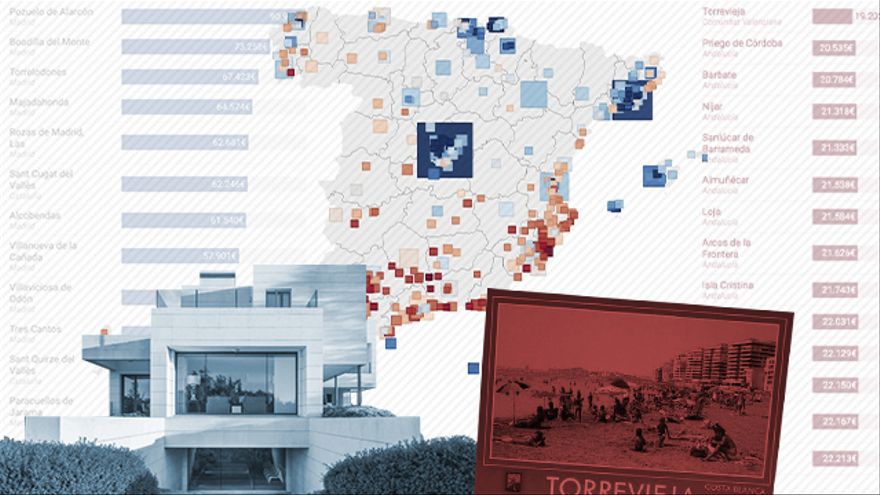 El mapa de las ciudades más ricas y pobres de España (y su relación con los hijos que tiene cada mujer)