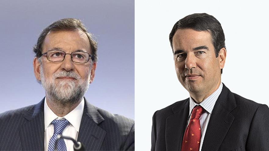 Mariano Rajoy y Javier Botín.