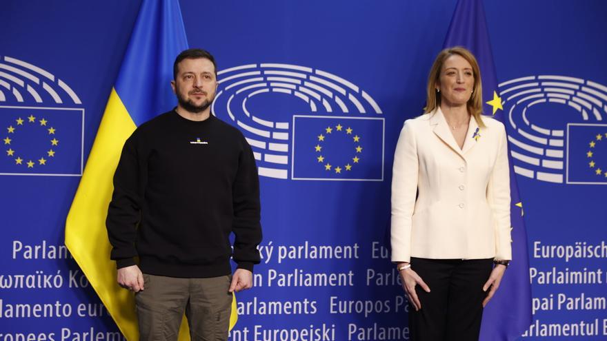 Zelenski, ante el Parlamento Europeo: 