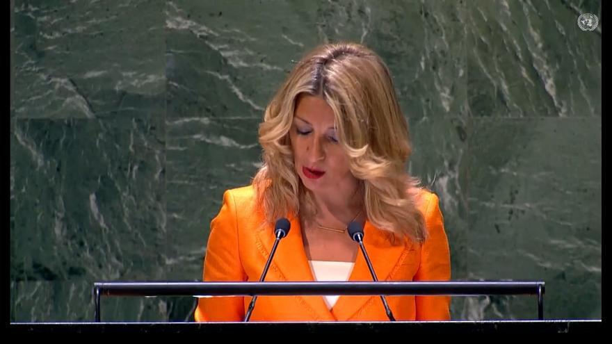 Yolanda Díaz, en la Asamblea General de la ONU: 