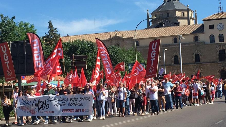 Subir salarios y repartir beneficios: Castilla-La Mancha vuelve a las calles en un preelectoral Primero de Mayo