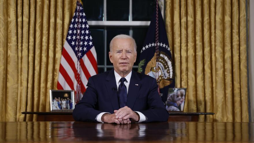 Biden pide a los estadounidenses que apoyen la ayuda militar a Israel y Ucrania: 