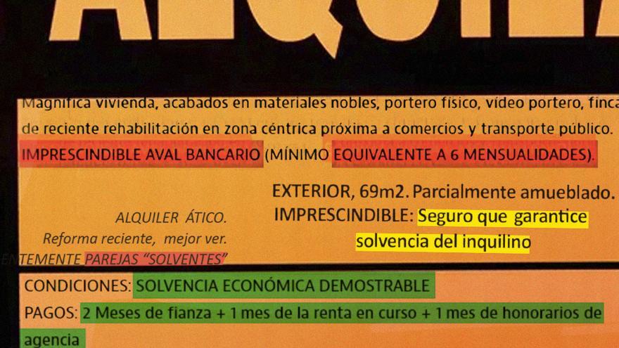 Cobrar por ver un piso, dar prioridad a parejas con dos sueldos o requerir señal: las nuevas exigencias para un alquiler