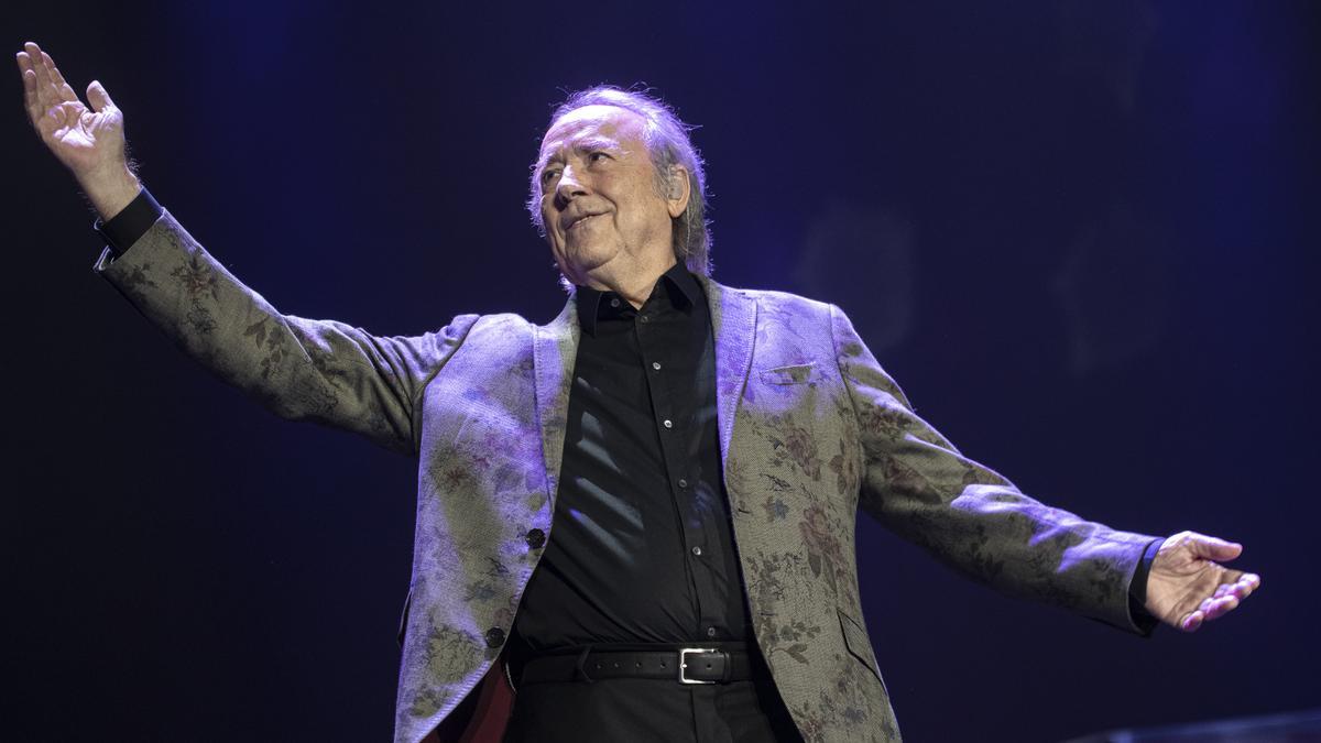 El cantautor Joan Manuel Serrat en el último concierto de su gira mundial de despedida 