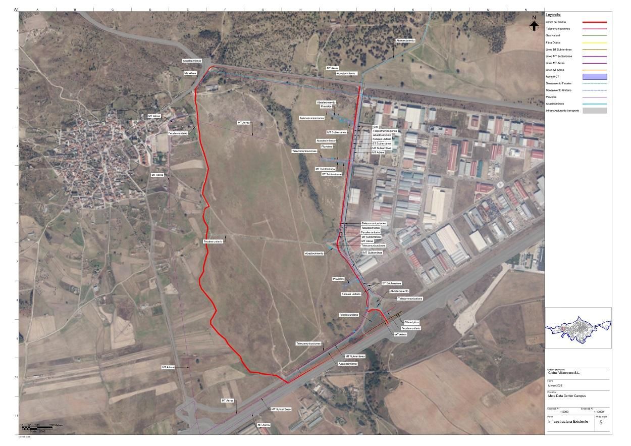 Plano de la parcela que utilizará Meta en Talavera de la Reina, según aparecía en la ficha técnica original del proyecto