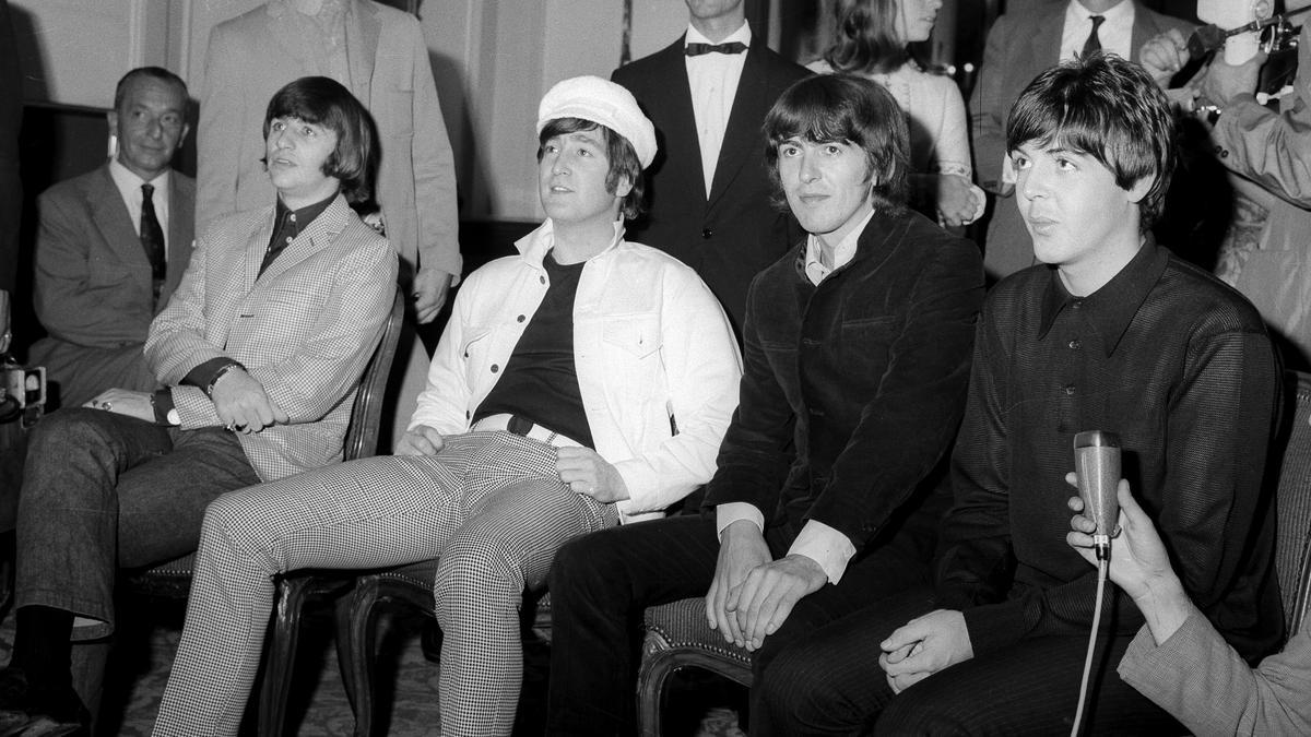 Los Beatles, en su visita a Madrid en 1965