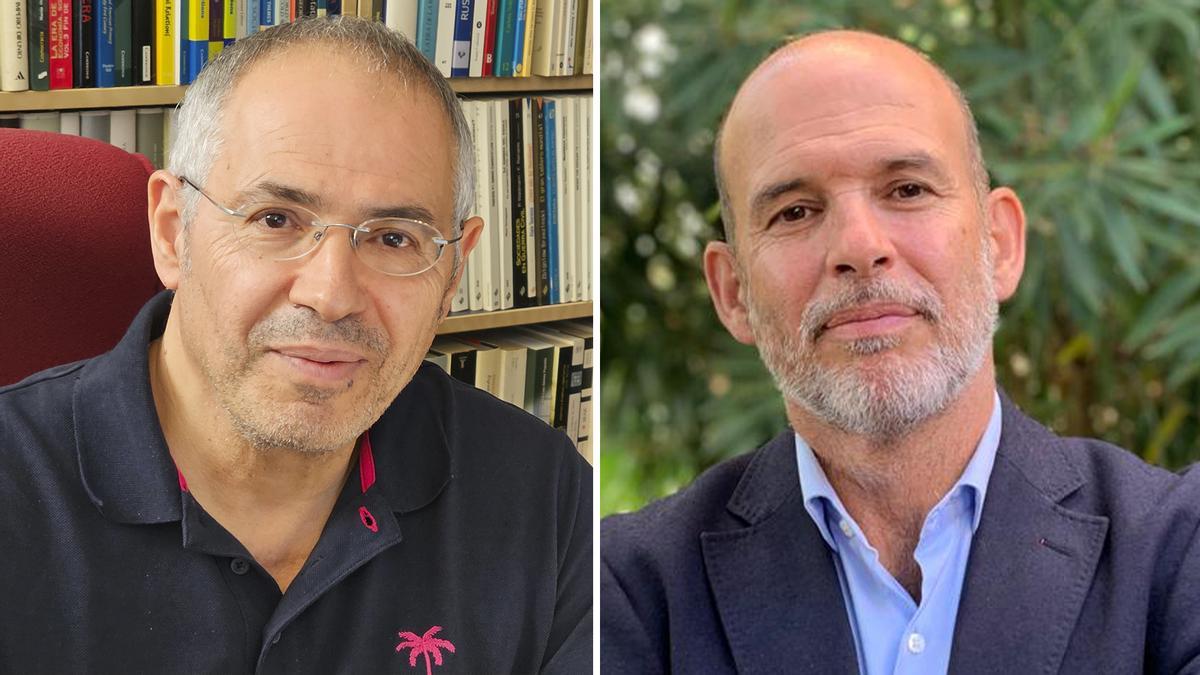 Los profesores José Abu-Tarbush (izq.) e Ignacio Álvarez-Ossorio