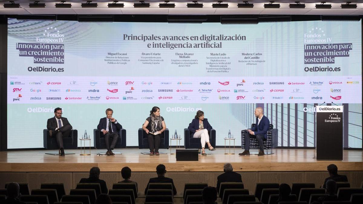 'Principales avances en digitalización e inteligencia artificial': debate en la jornada 'Fondos Europeos' de elDiario.es