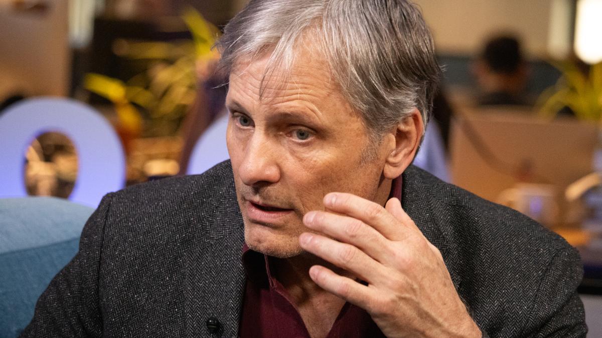 Viggo Mortensen  en la redacción de elDiario.es