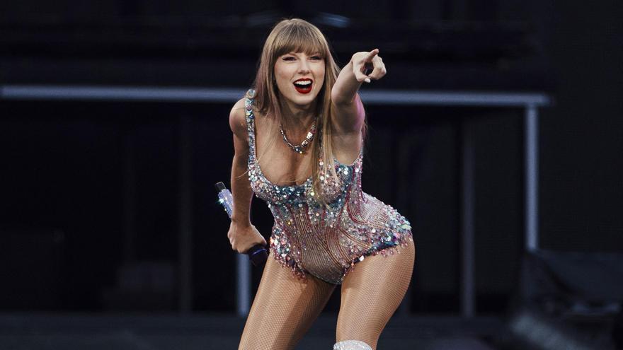 Taylor Swift, al inicio del concierto