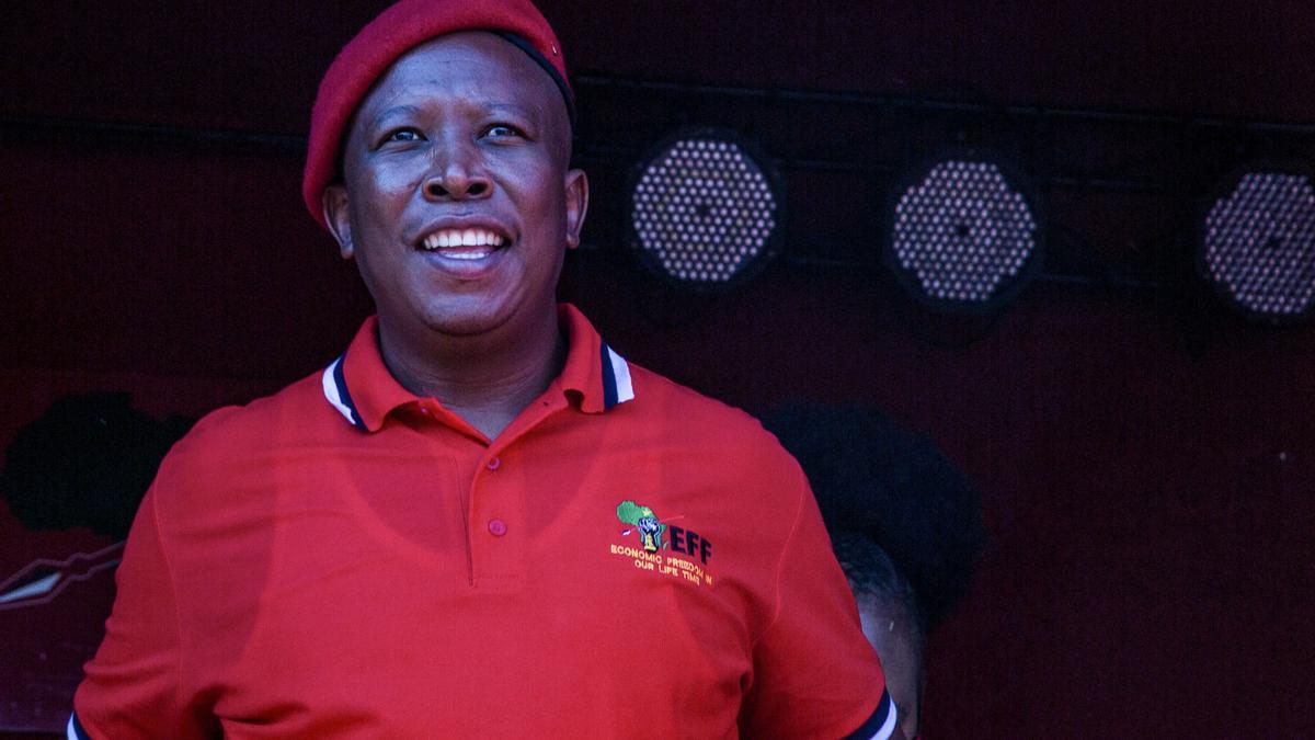 El líder de EFF, Julius Malema.