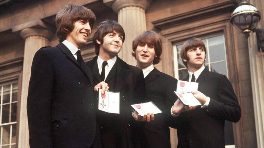 The Beatles, en una imagen de archivo tomada en el Palacio de Buckingham