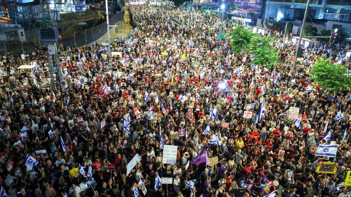 Protesta en Tel Aviv