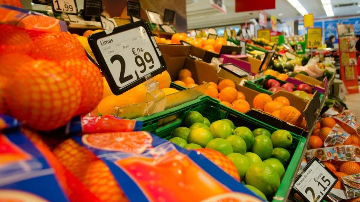 La subida de precio de los alimentos se modera al 4,4% en mayo