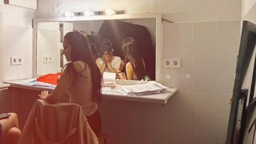 El camerino adquiere importancia en la puesta en escena de 