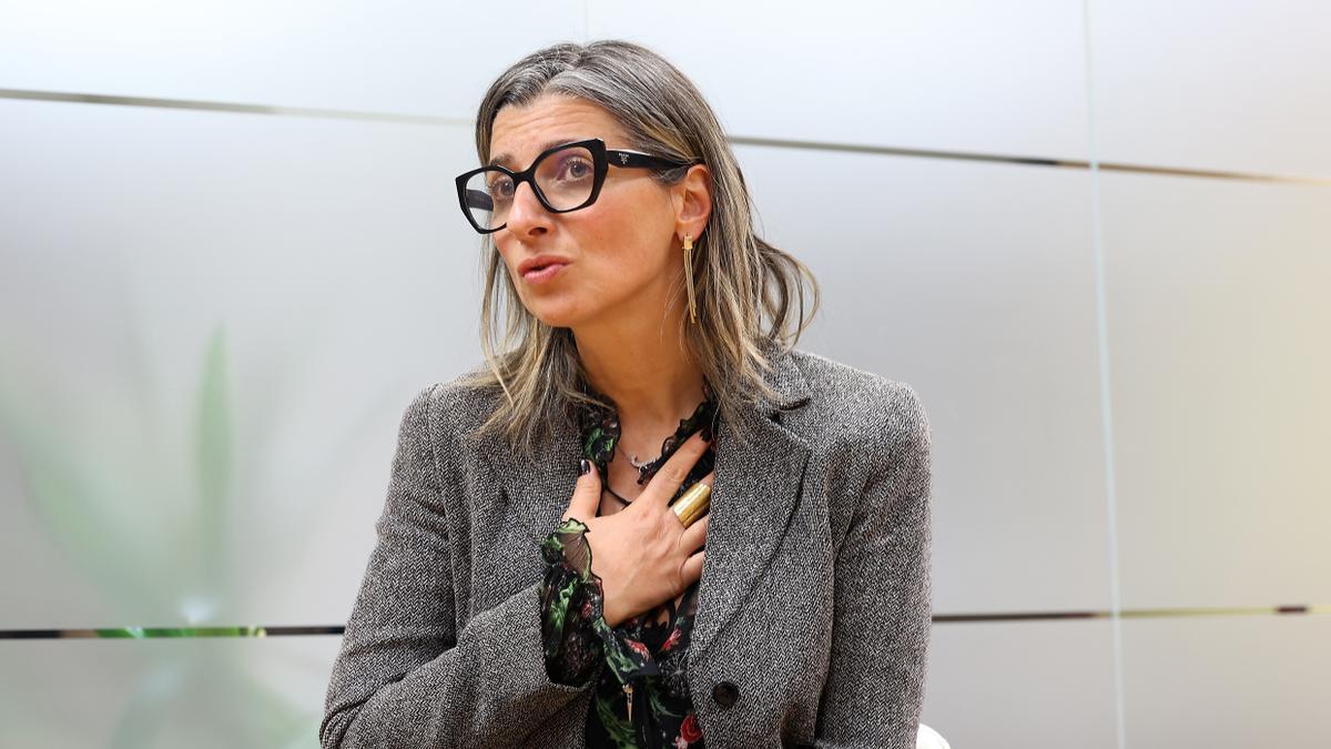 Francesca Albanese, durante una entrevista con elDiario.es en Madrid.