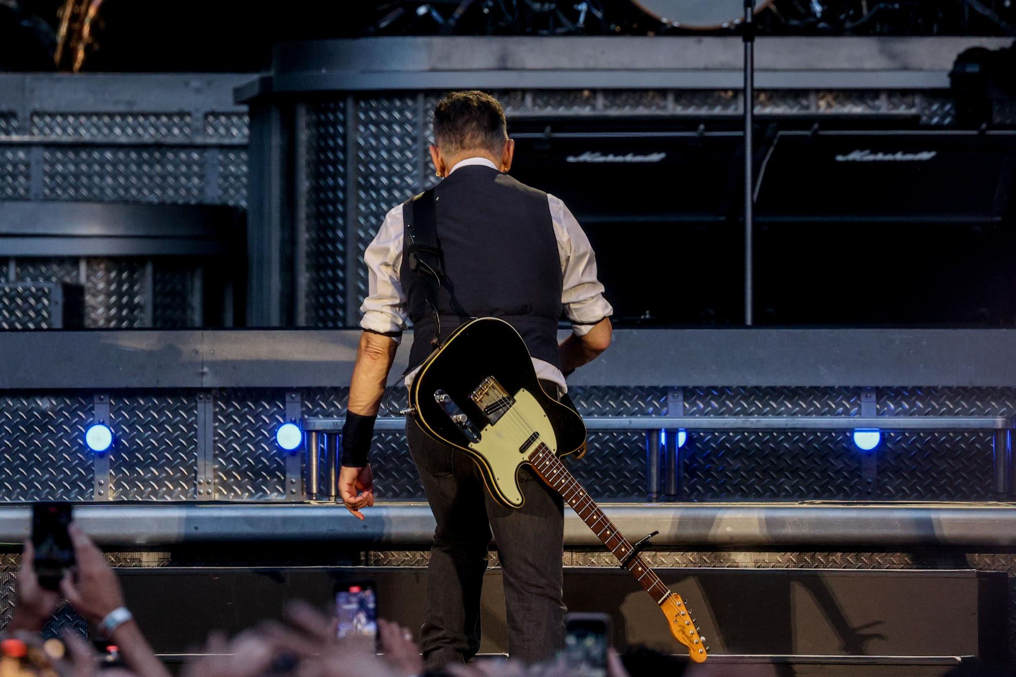 Bruce Springste durante su actuación en el Estadio Civitas Metropolitano, a 12 de junio de 2024