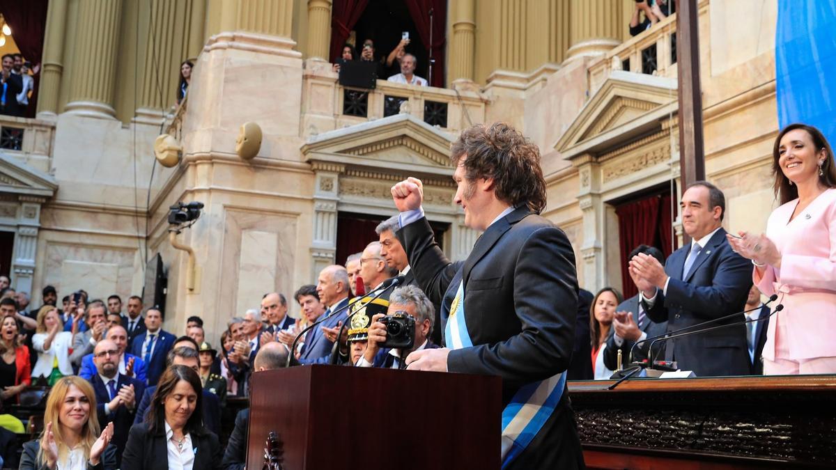 Javier Milei se dirige a la Asamblea Legislativa el 1 de marzo de 2024