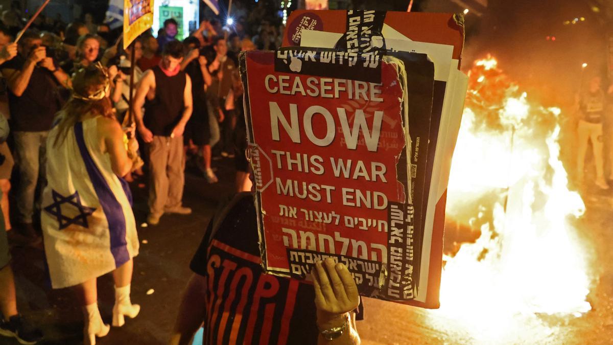 Protestas en Tel Aviv