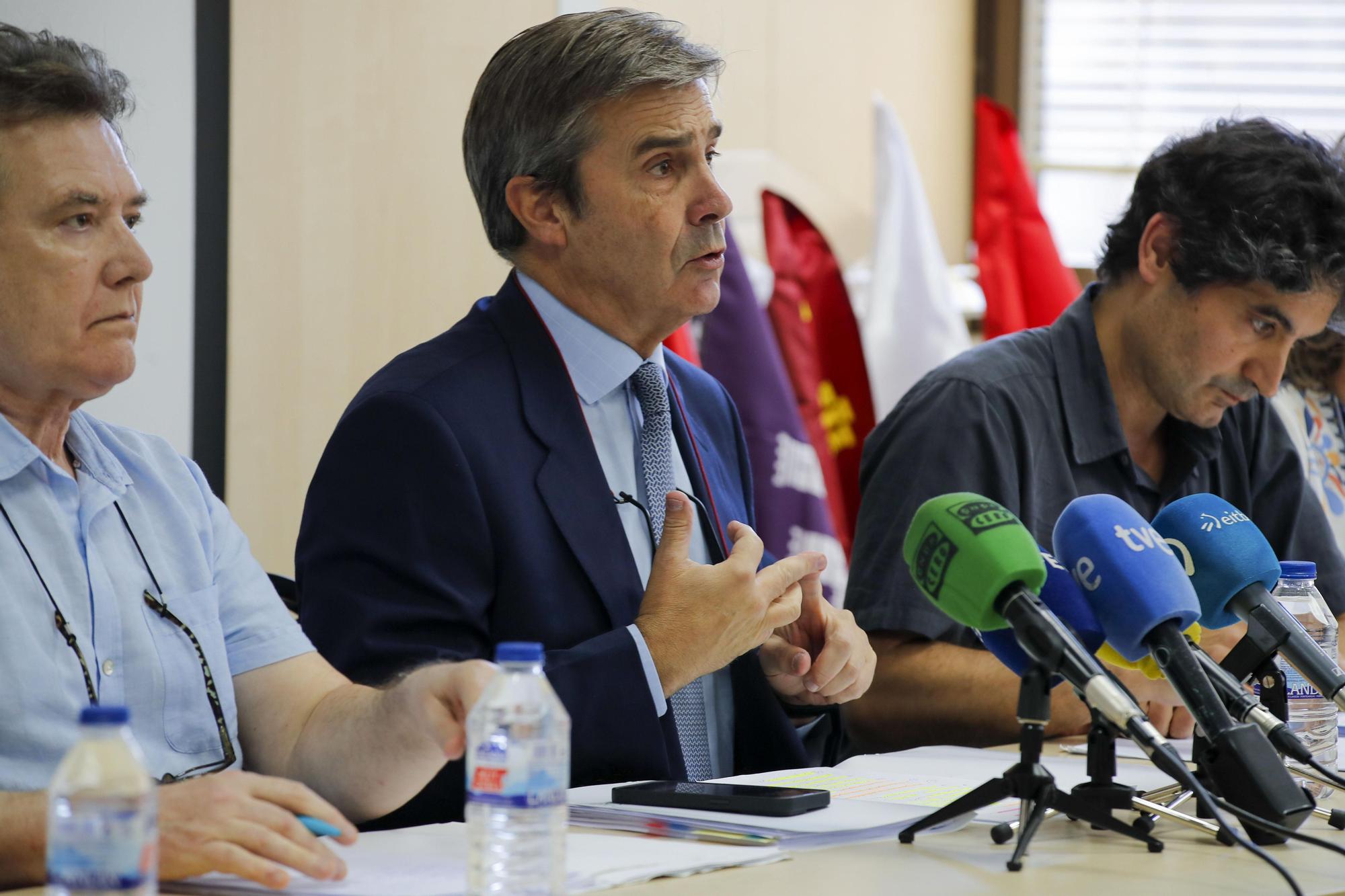 El abogado Javier Arauz, durante la rueda de prensa en la que ha valorado la sentencia europea