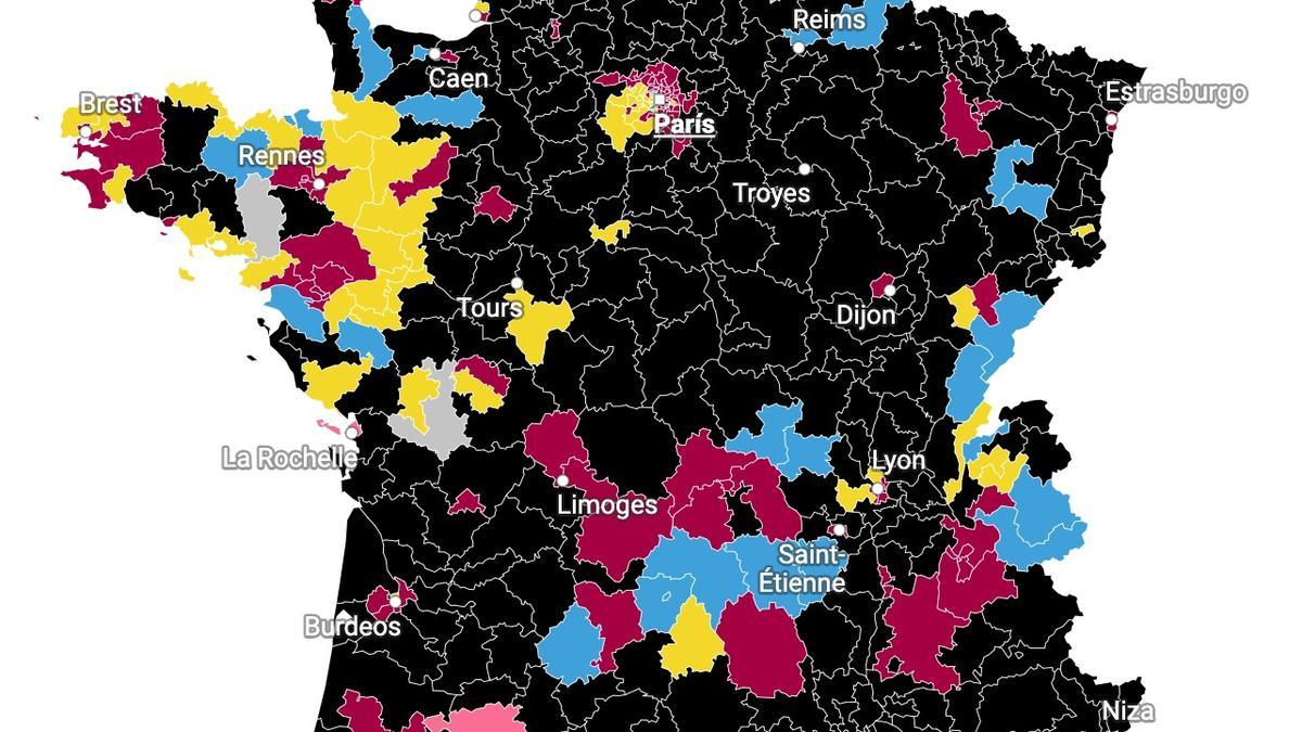 MAPA | Los resultados de las elecciones en Francia, circunscripción por circunscripción