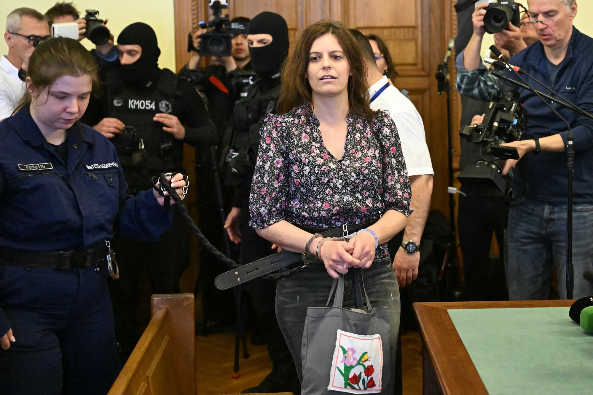 Ilaria Salis, en el tribunal de Budapest el 28 de marzo de 2024.