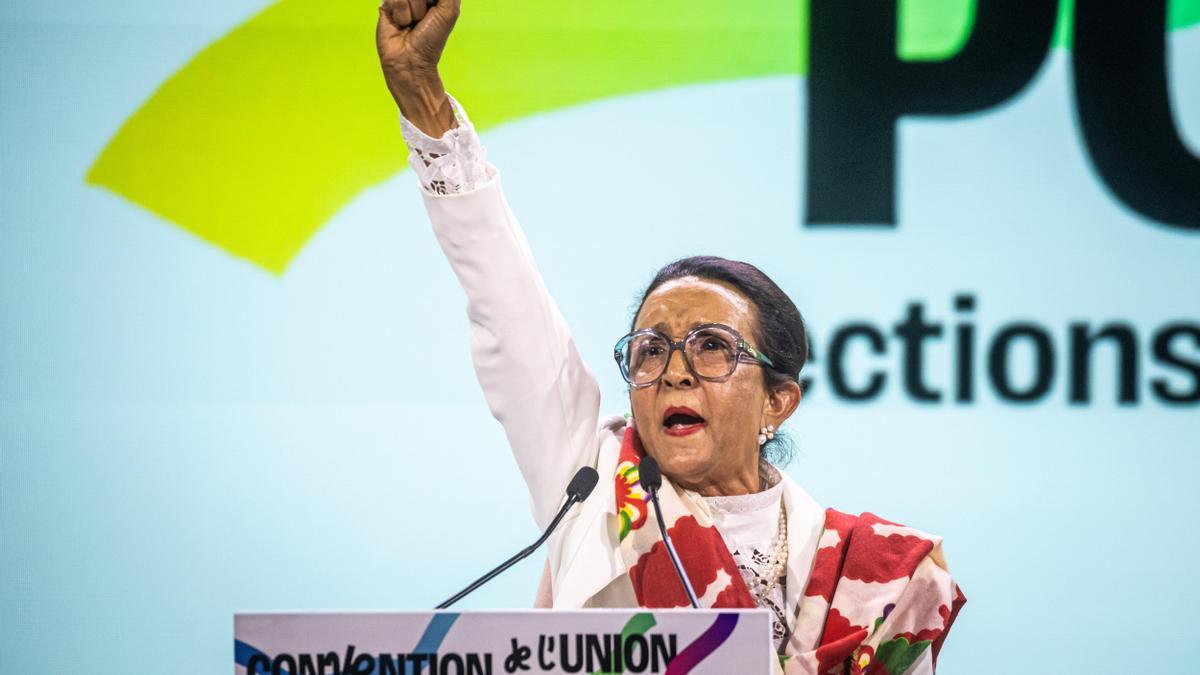 Huguette Bello, presidenta de la región de La Reunión, el 16 de marzo de 2024.