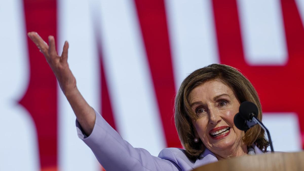 Nancy Pelosi, en la Convención Demócrata