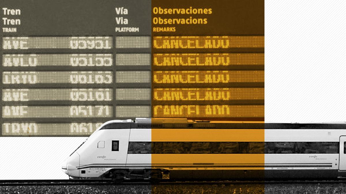 El caos ferroviario sacude España