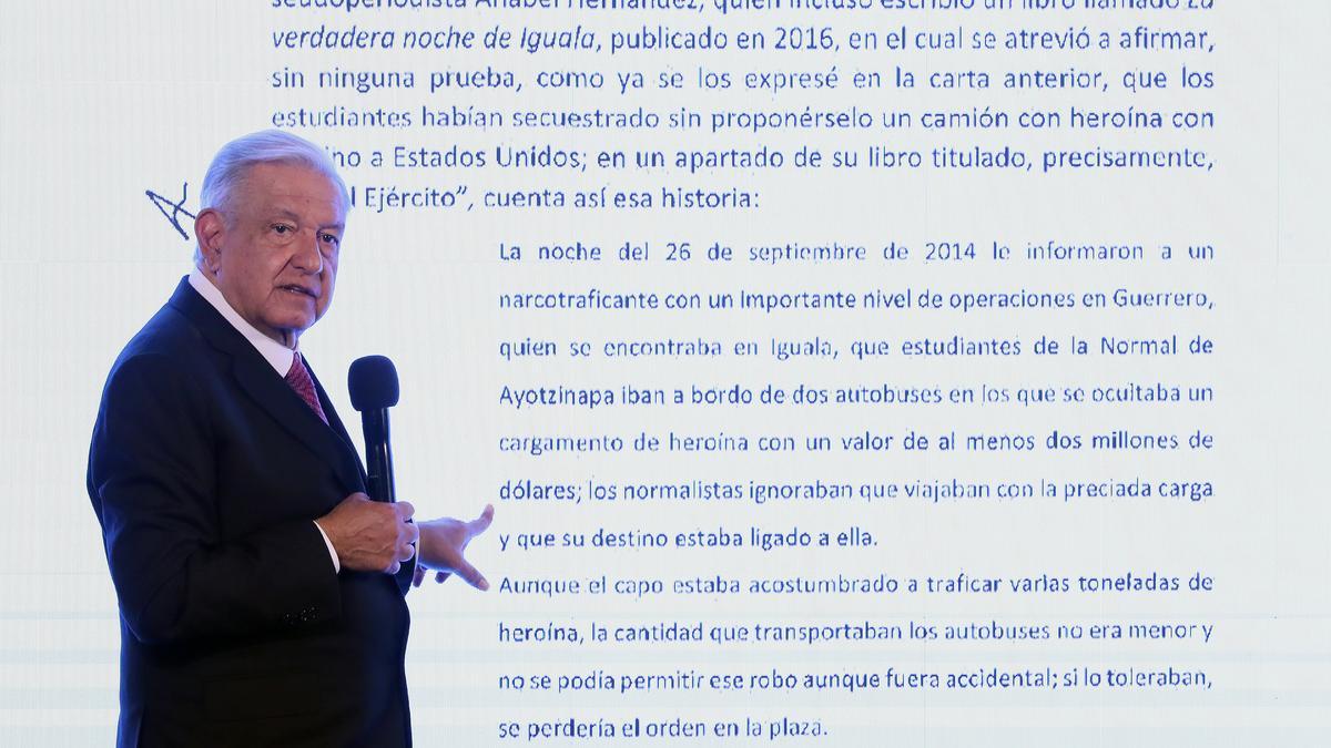 El presidente de México, Andrés Manuel López Obrador, ha justificado en una carta a los padres de los 43 estudiantes desaparecidos de Ayotzinapa la falta de mayores avances para resolver el caso.