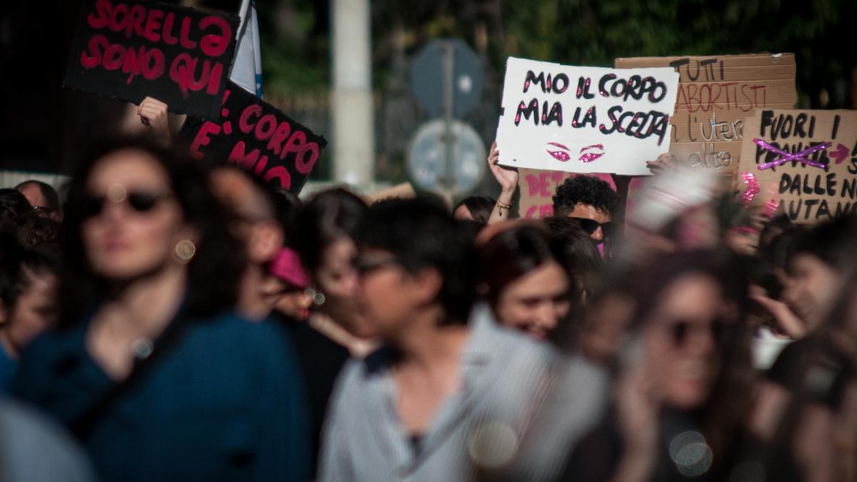 Una manifestación en defensa del derecho al aborto, el pasado 25 de mayo en Roma.