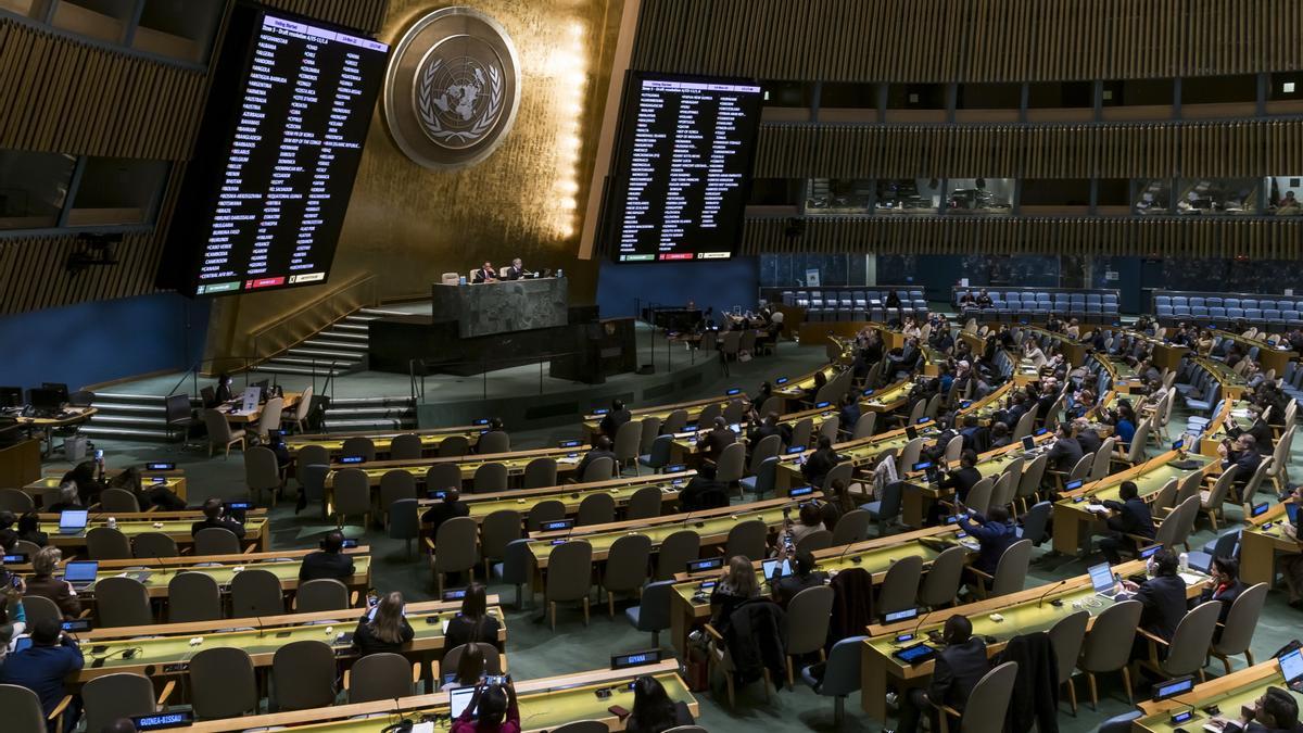 La Asamblea General de la ONU exige a Israel acabar con su presencia 