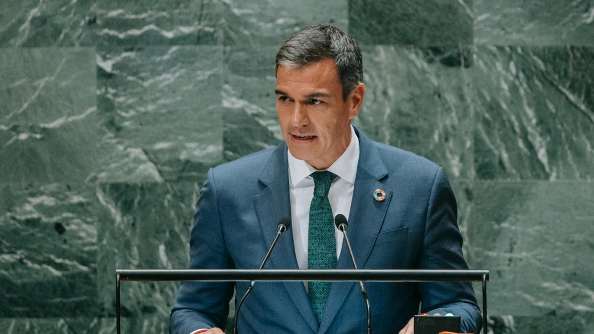 Sánchez pide eliminar la posibilidad de veto en el Consejo de Seguridad de la ONU y celebrar una conferencia de paz sobre Palestina