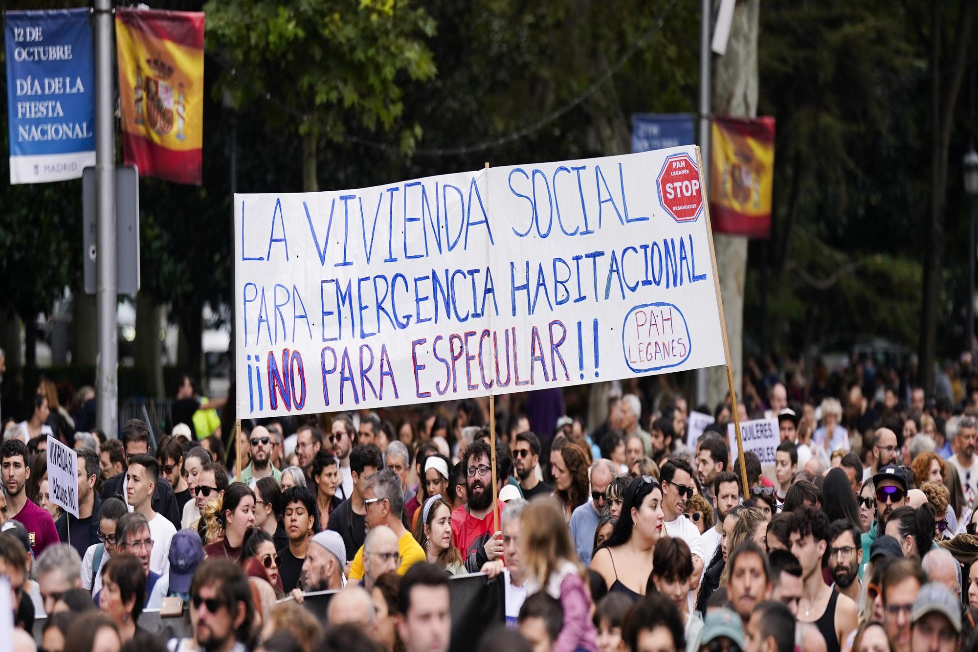 Manifestación por una vivienda digna en Madrid este domingo