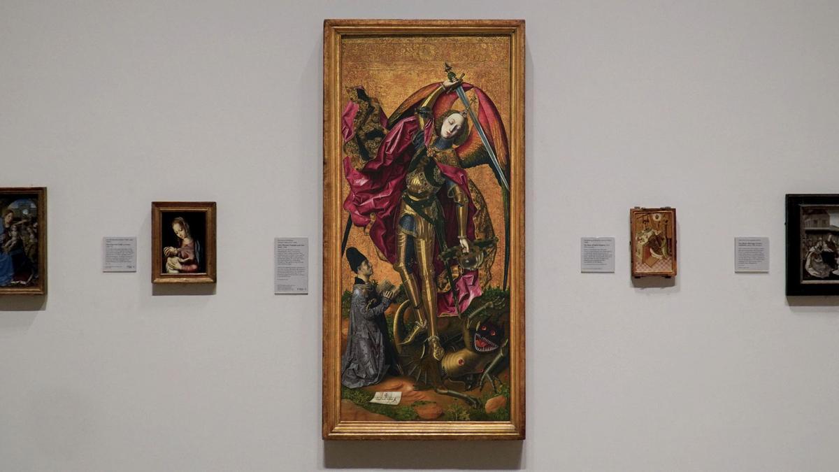 'El triunfo de san Miguel sobre el diablo', actualmente en la National Gallery de Londres