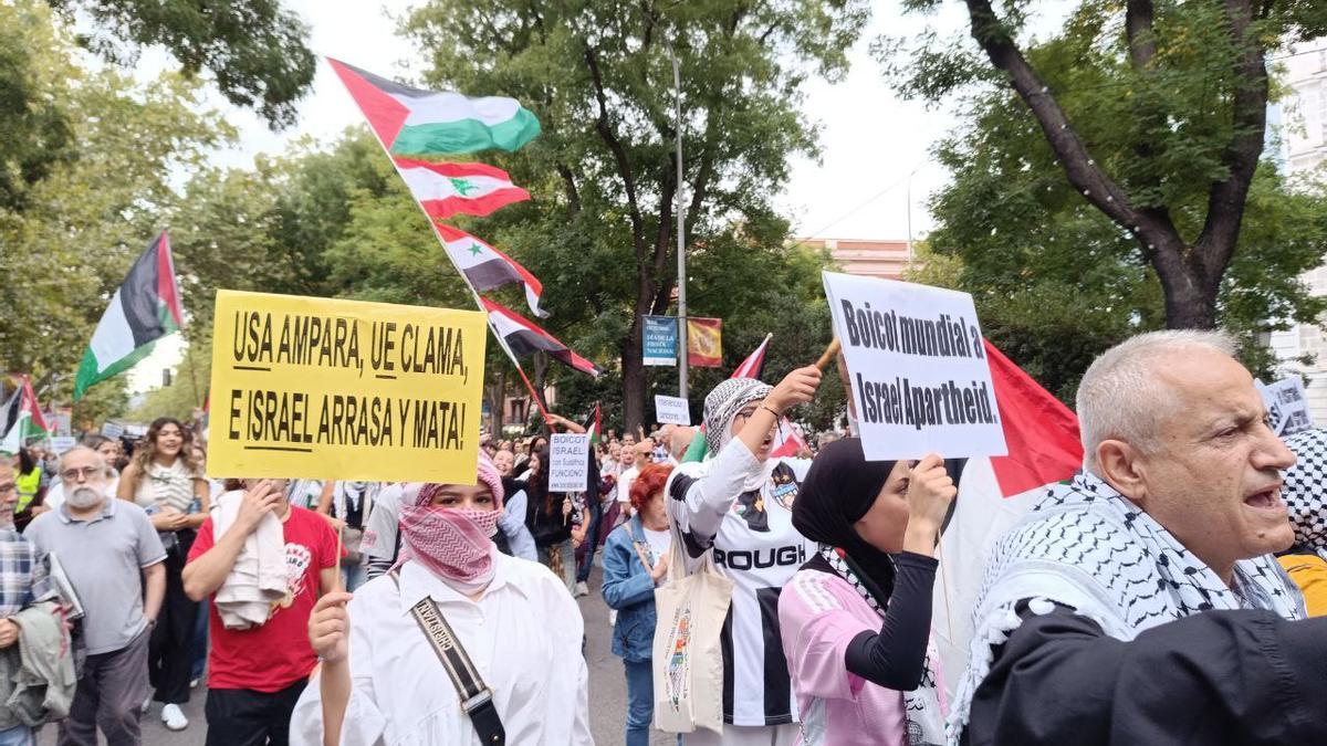 Manifestación por el pueblo Palestino en Madrid