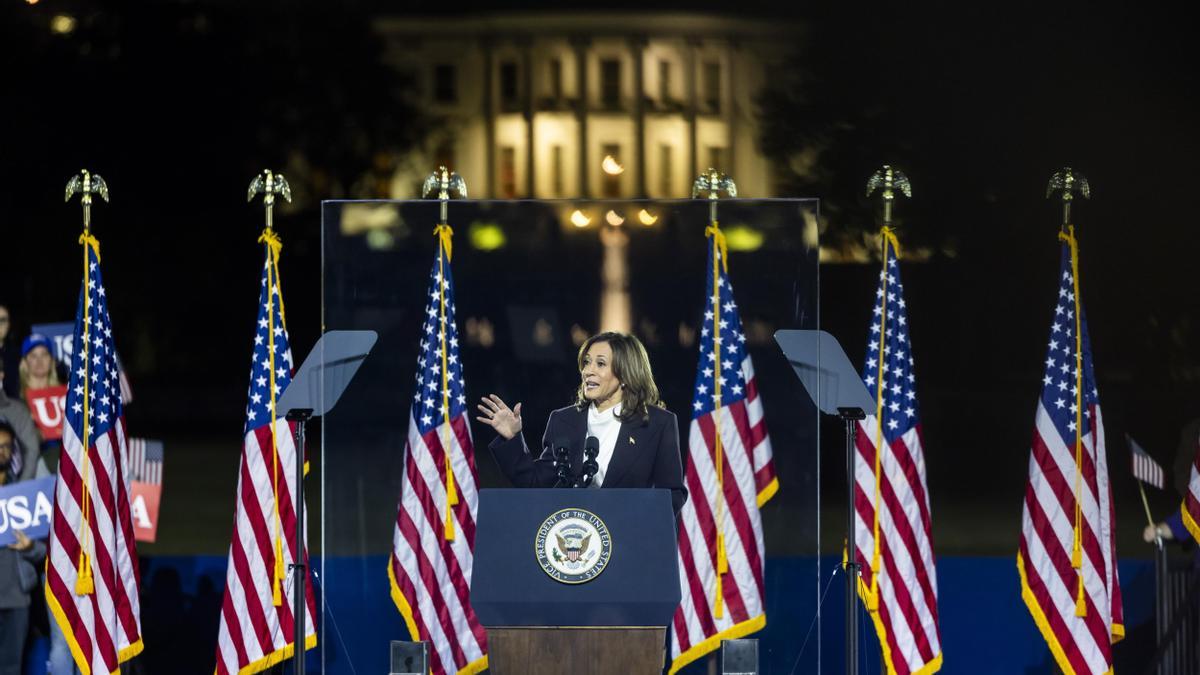 Harris hace el retrato más oscuro de Trump desde donde instigó el asalto al Capitolio: “EEUU no es para aspirantes a dictador”