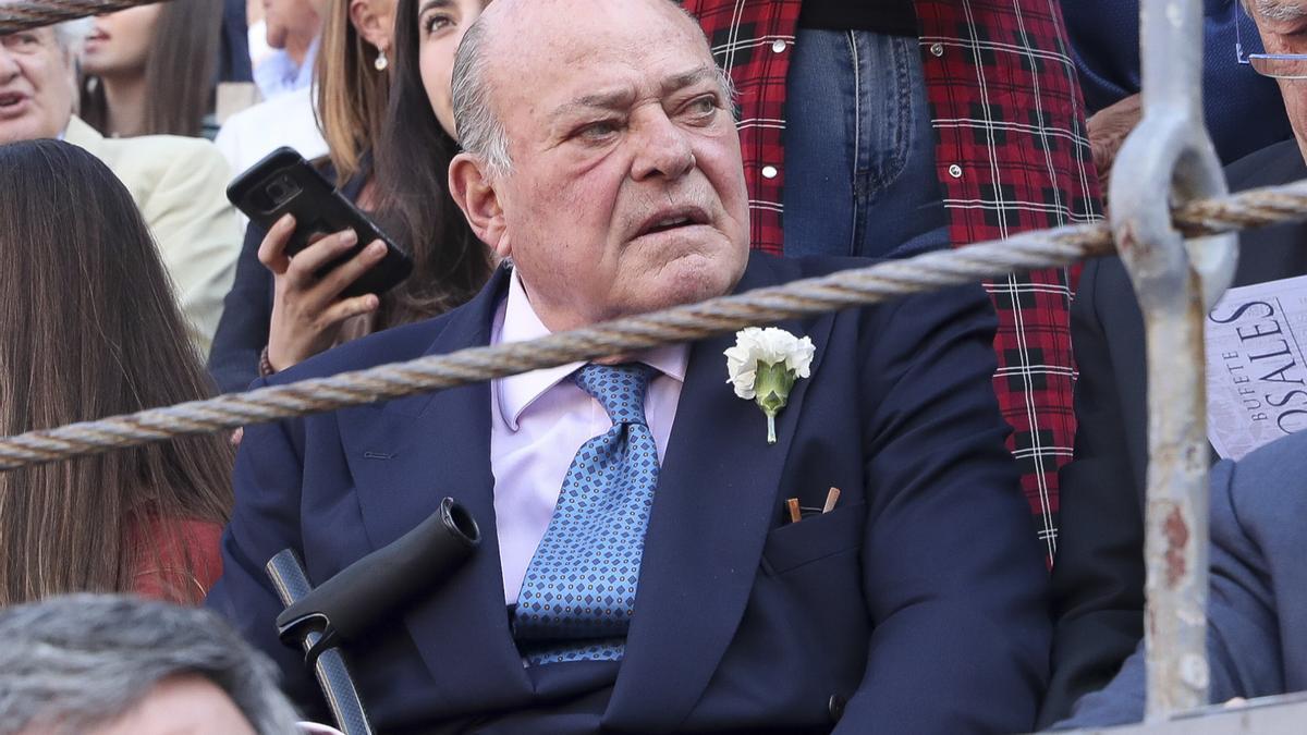 El multimillonario Juan Abelló, en 2019 durante la feria taurina de San Isidro en Madrid.