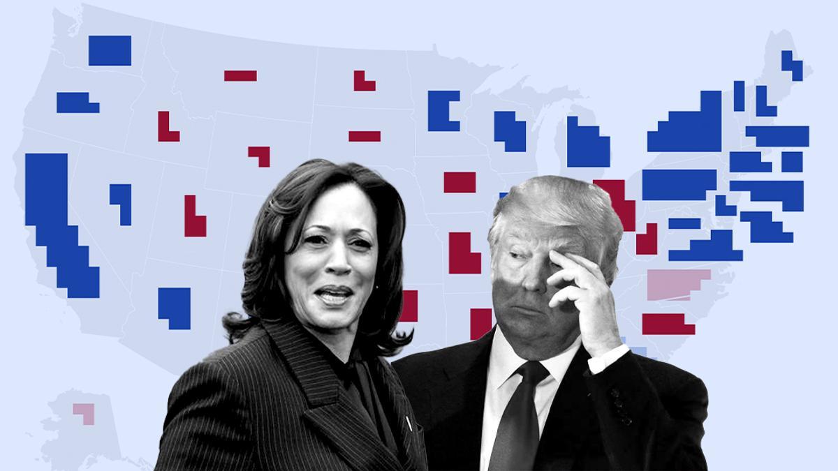 Así van las encuestas en EEUU a una semana de las elecciones: Trump lidera en cinco de los siete estados clave