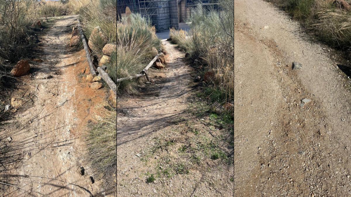 Parte del terreno por el que los actores de Puy du Fou tienen que correr, a oscuras