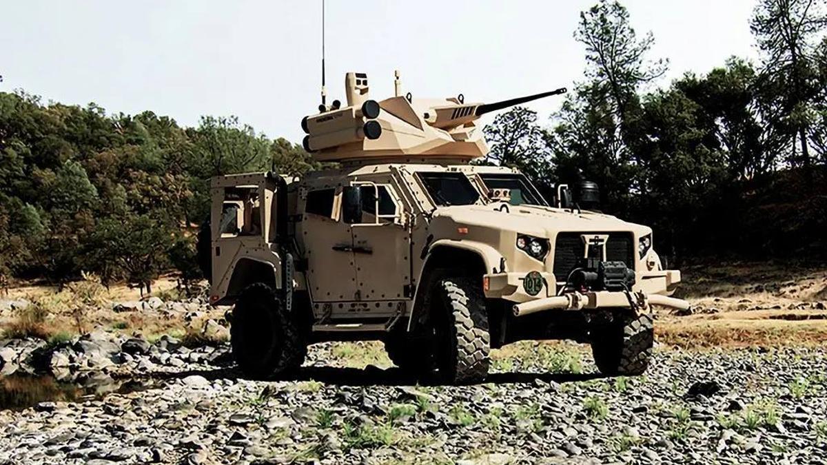 Uno de los modelos del vehículo militar Oshkosh JLTV