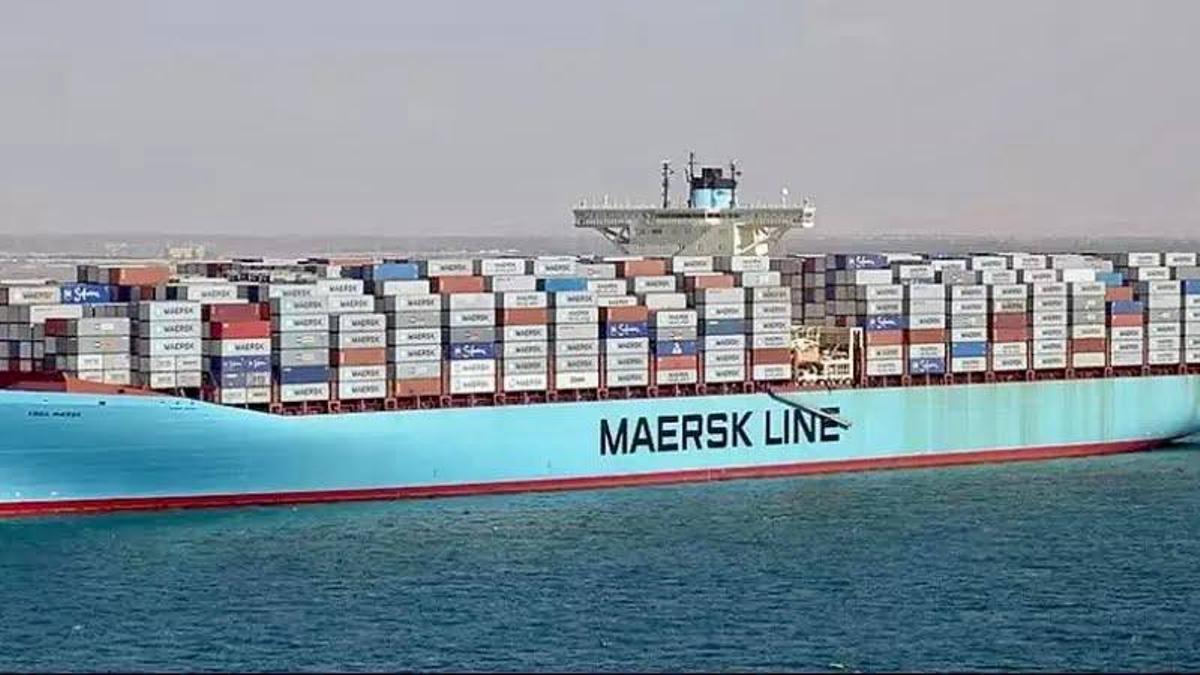 Una embarcación de la naviera Maersk 