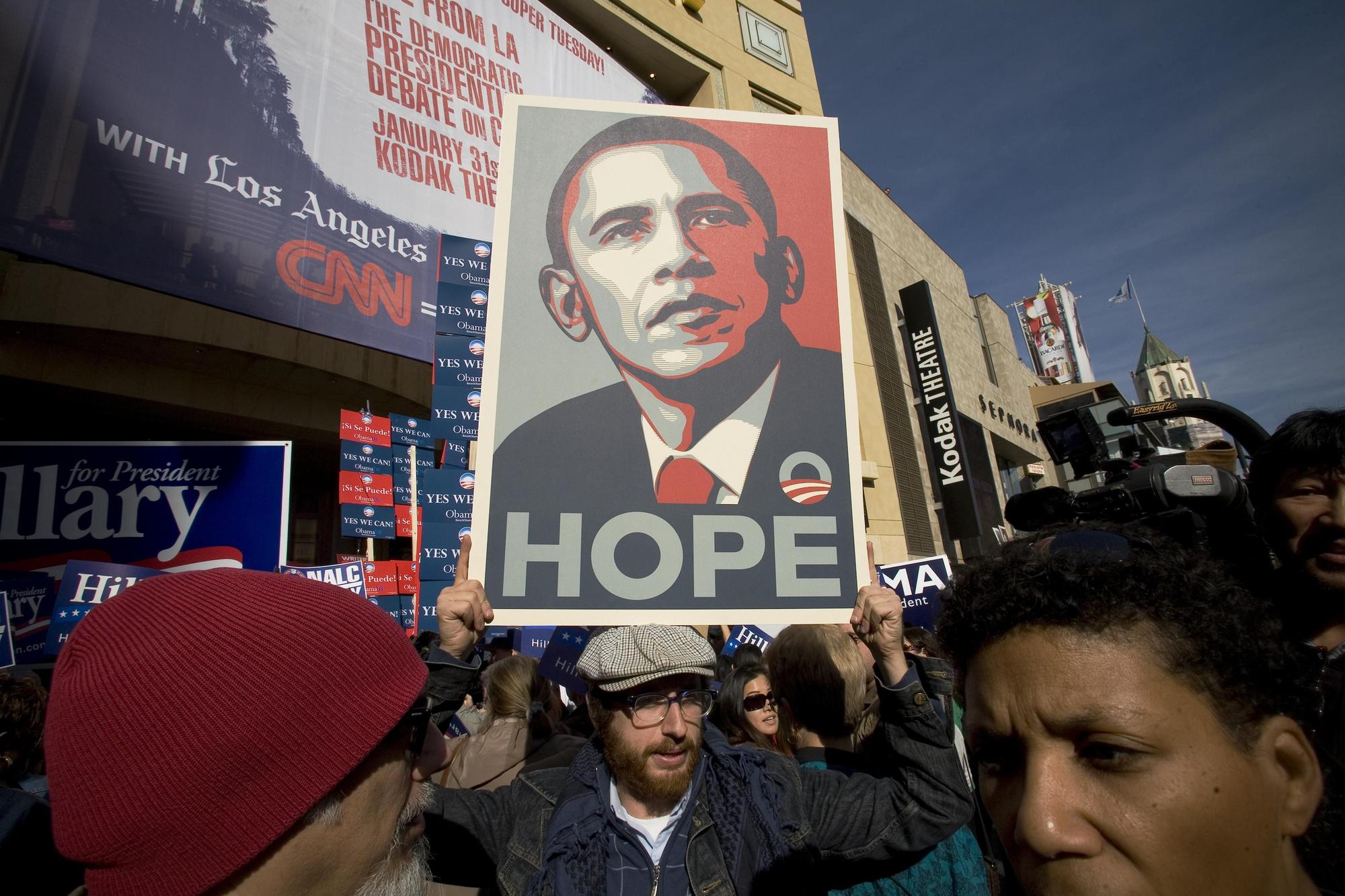 El cartel de 'Hope' de la campaña electoral de Obama en 2008