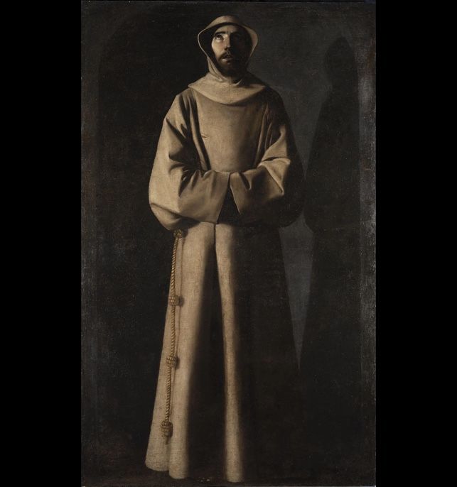 'La visión de san Francisco por el Papa Nicolás V', de Francisco de Zurbarán