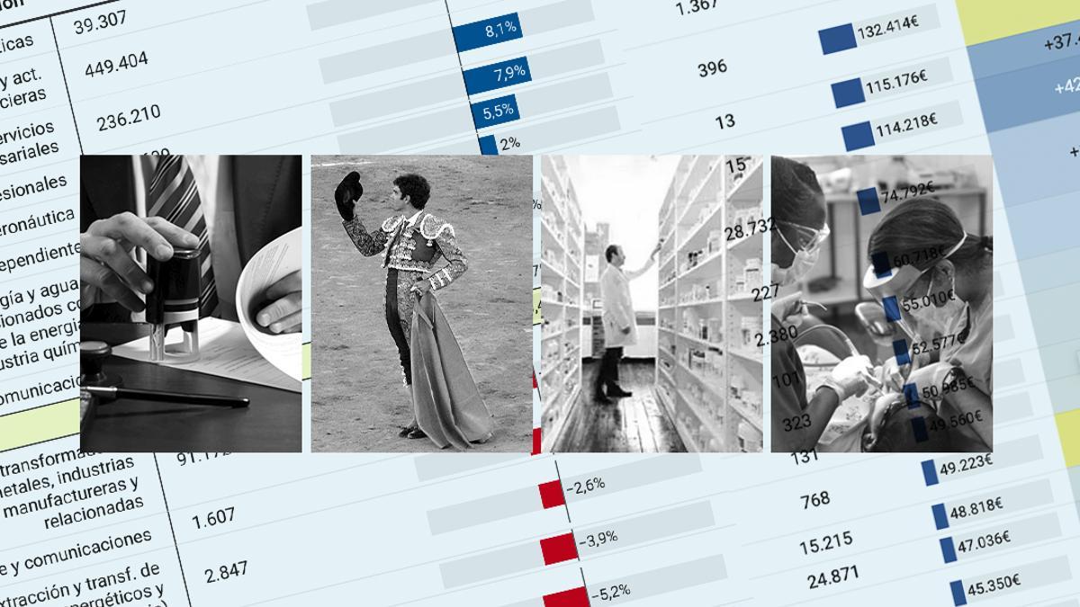 Radiografía de los autónomos: sufren los negocios tradicionales pero se disparan las actividades de más valor añadido