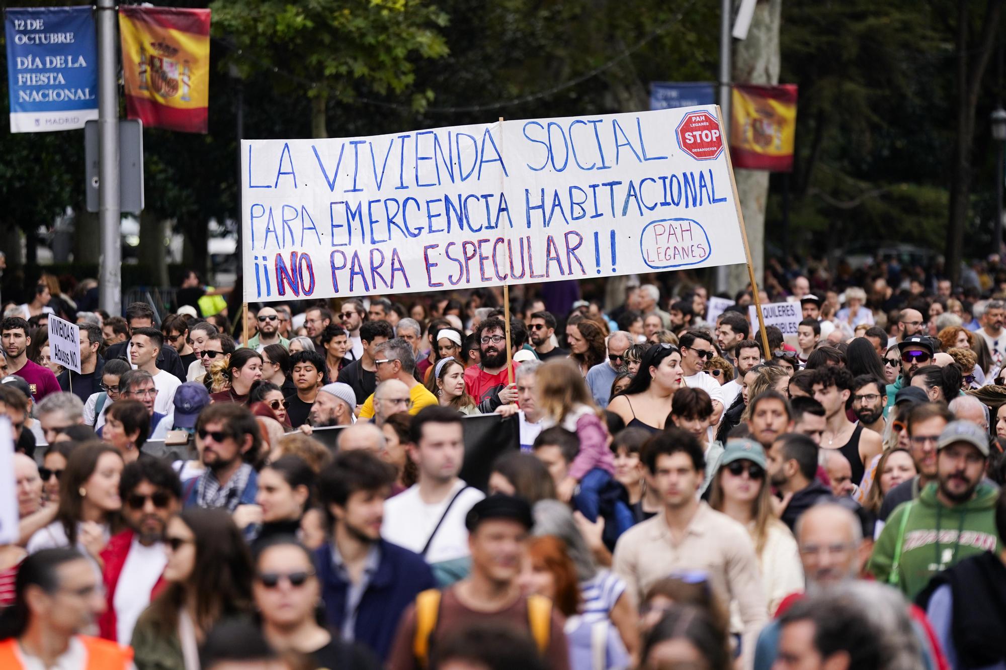 Manifestación por una vivienda digna en Madrid este domingo