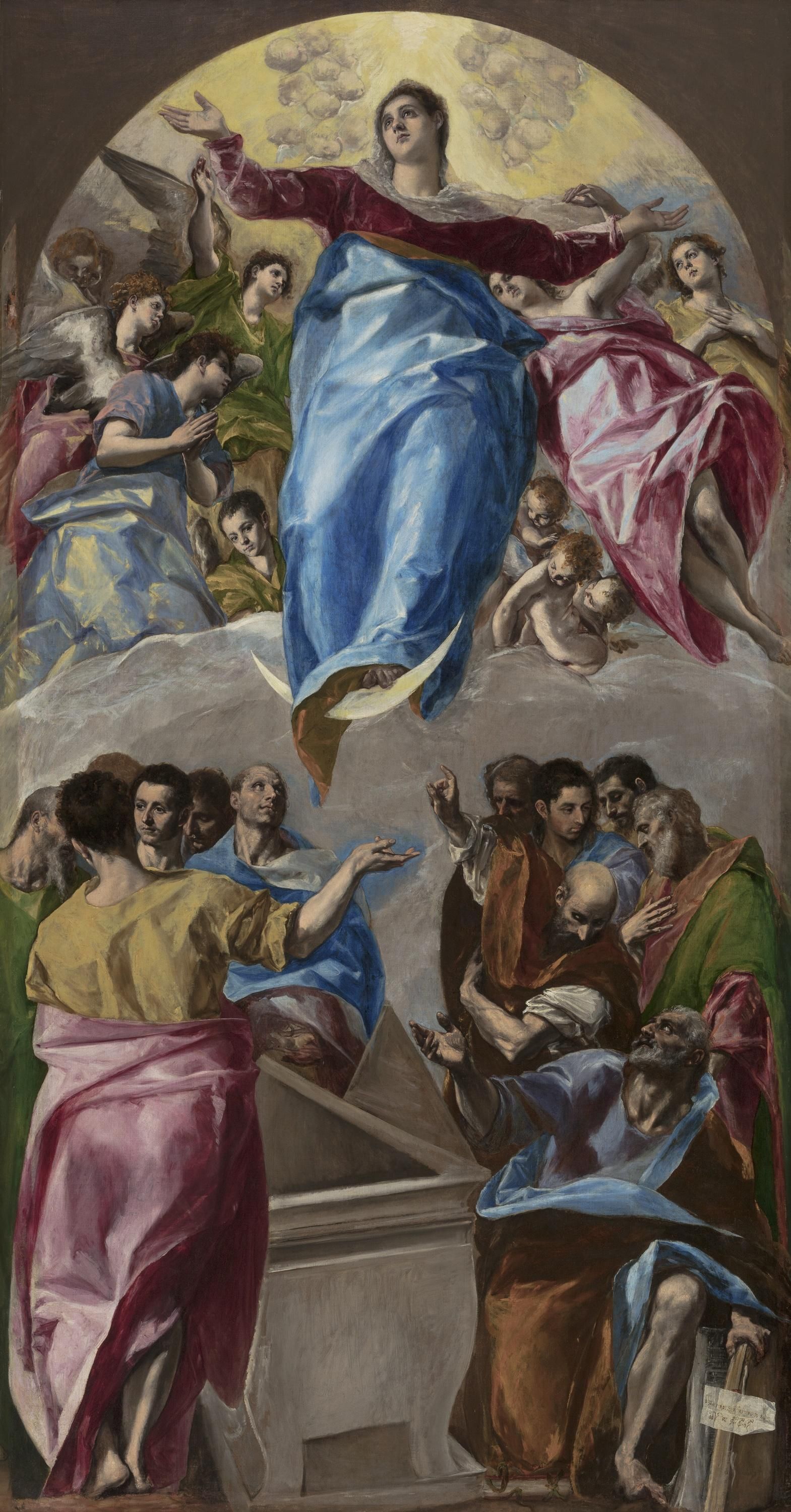 'La Asunción de la Virgen', de El Greco. Óleo sobre lienzo, 403,2 x 211,8 cm Chicago, The Art Institute of Chicago