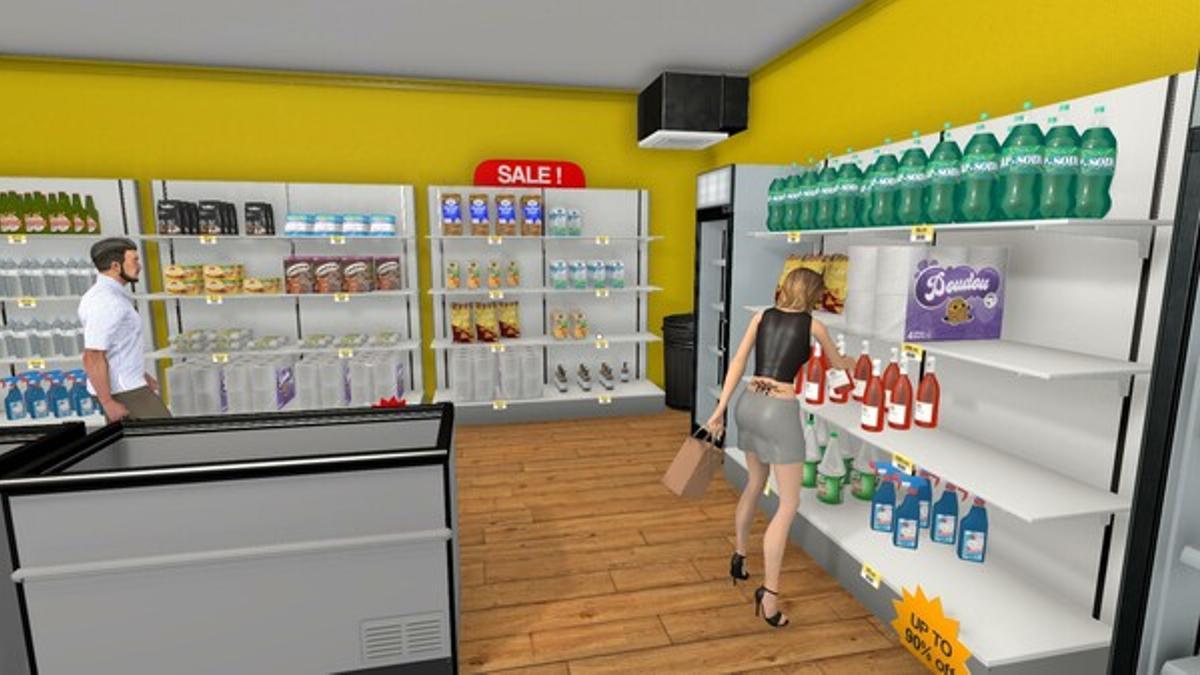 Una imagen de 'Supermarket Simulator 2'