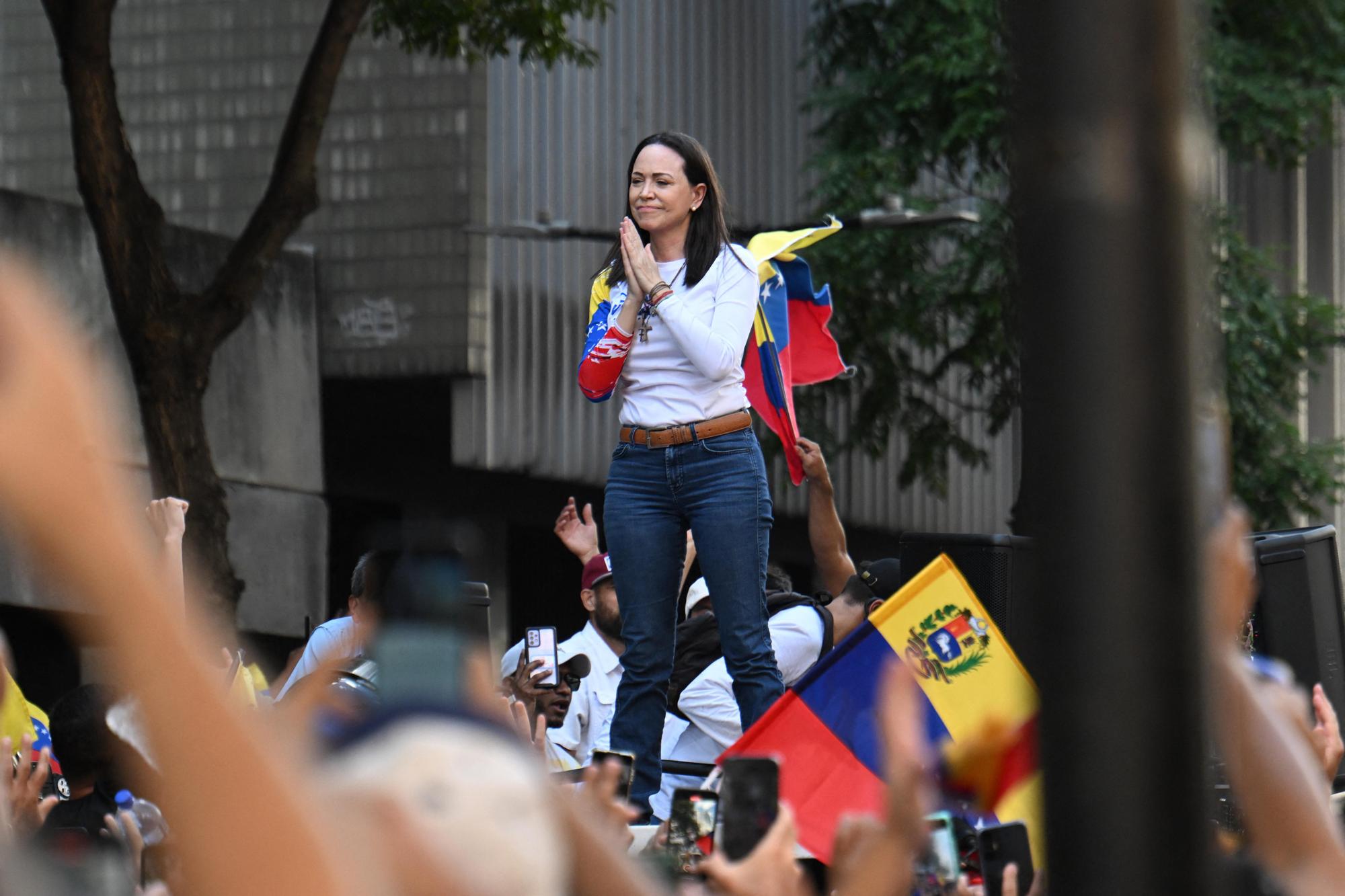 Maria Corina Machado, en Caracas el 9 de enero de 2025.